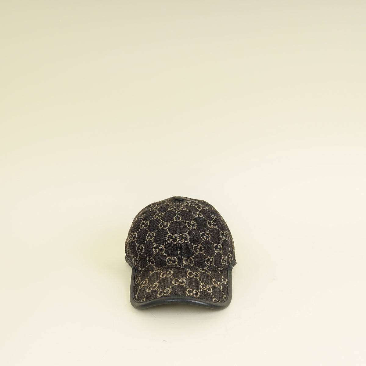 Gucci Black Denim GG Baseball Hat
