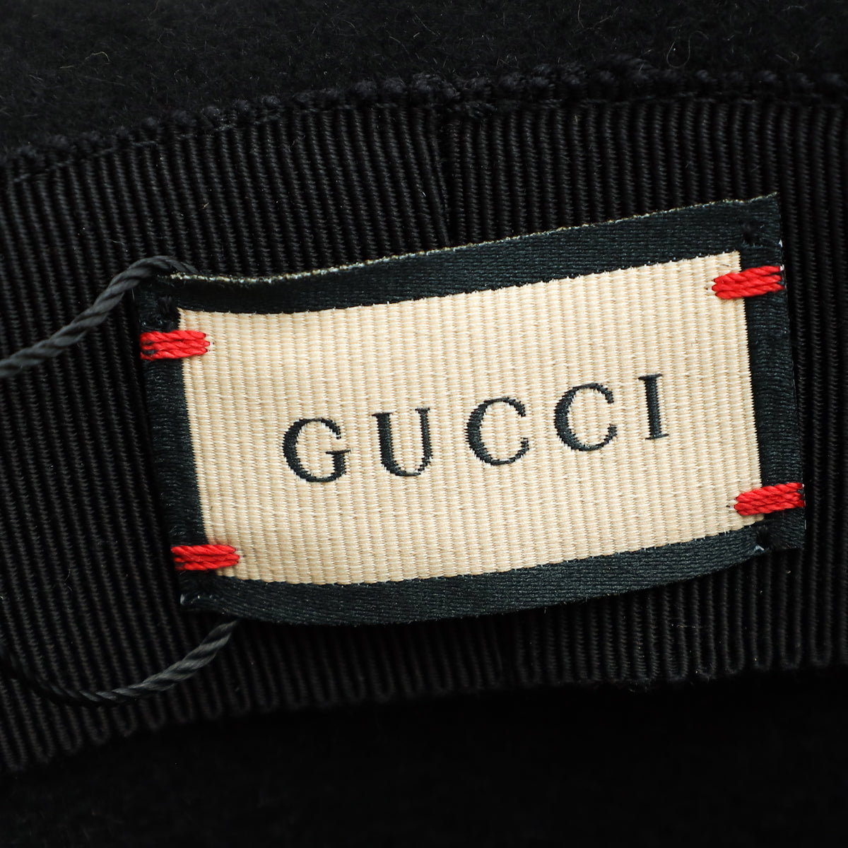 Gucci Black Horsebit Wide Brim Hat