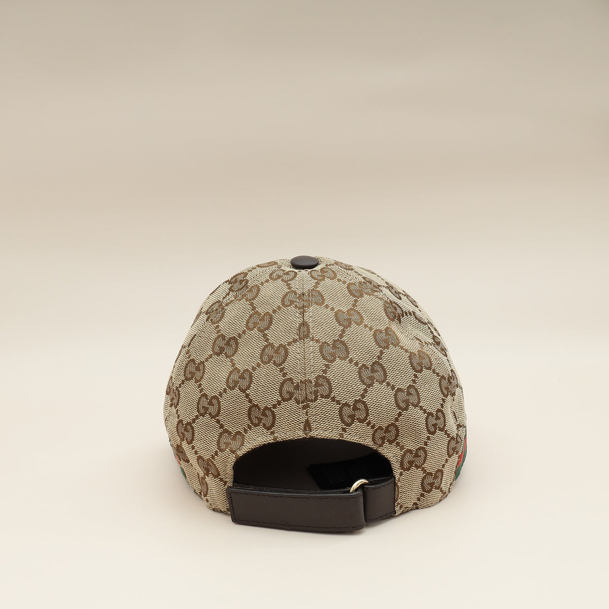 Gucci Ebony GG Web Baseball Hat-Gucci-THE CLOSET