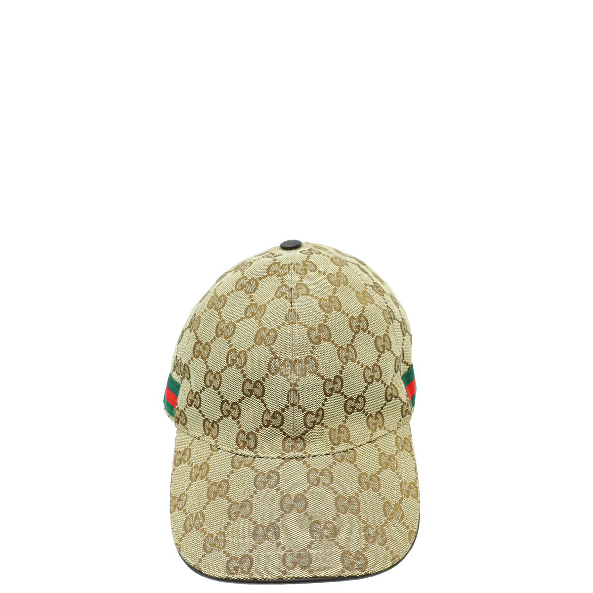 Gucci Ebony GG Web Small Baseball Hat-Gucci-THE CLOSET