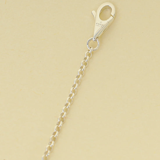 Gucci Silver GG Marmont Necklace