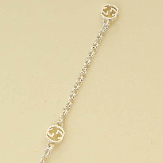 Gucci Silver GG Marmont Necklace