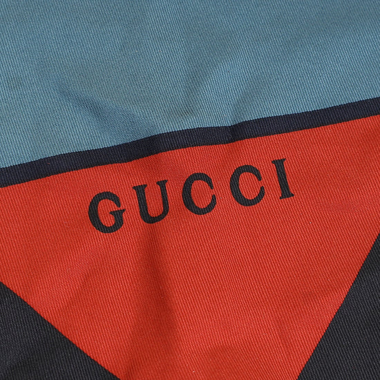 Gucci Muticolor Geometric Print Scarf