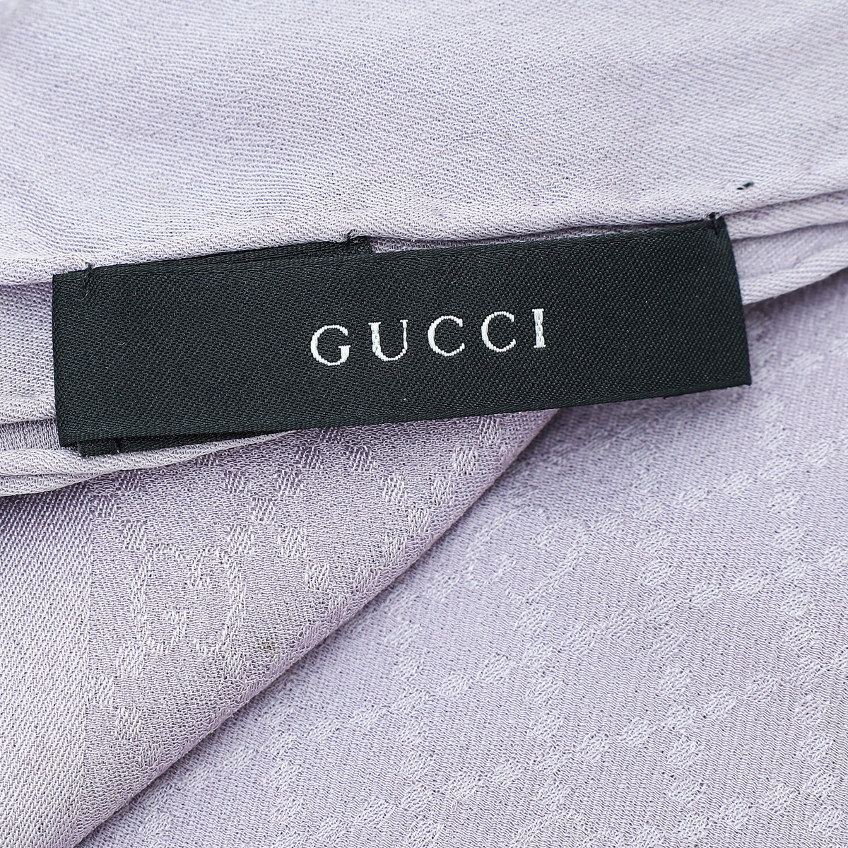 Gucci Lilac GG Diamante Print Scarf