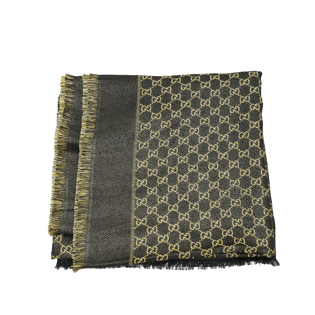 Gucci Bicolor GG Lurex Jacquard Shawl