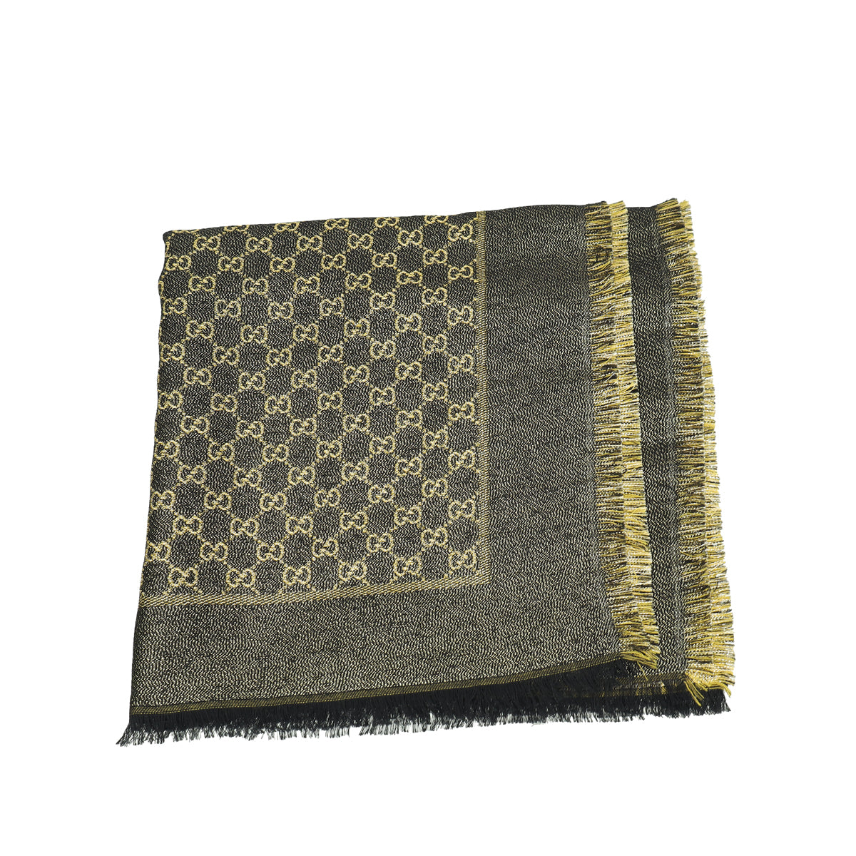 Gucci Bicolor GG Lurex Jacquard Shawl