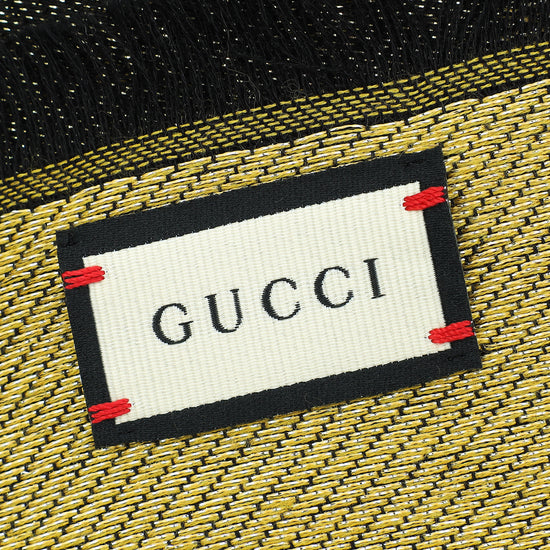 Gucci Bicolor GG Lurex Jacquard Shawl