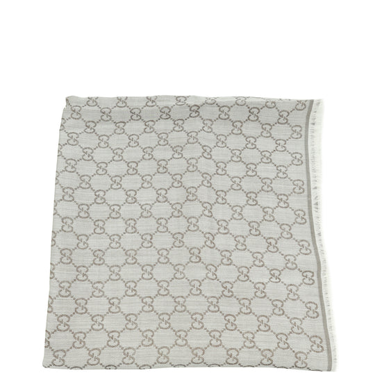 Gucci Bicolor GG Wool Jacquard Shawl