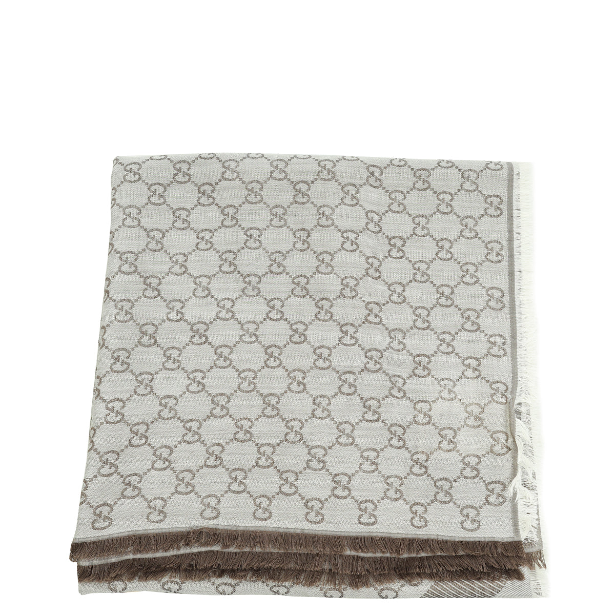 Gucci Bicolor GG Wool Jacquard Shawl-Gucci-THE CLOSET