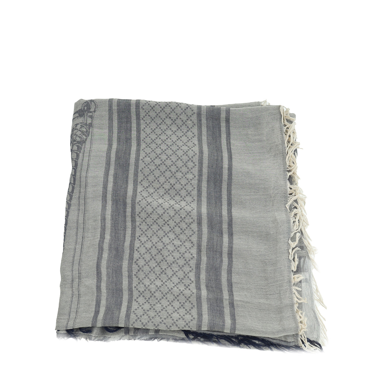 Gucci Bicolor Logo Dinamite Cotton Scarf-Gucci-THE CLOSET