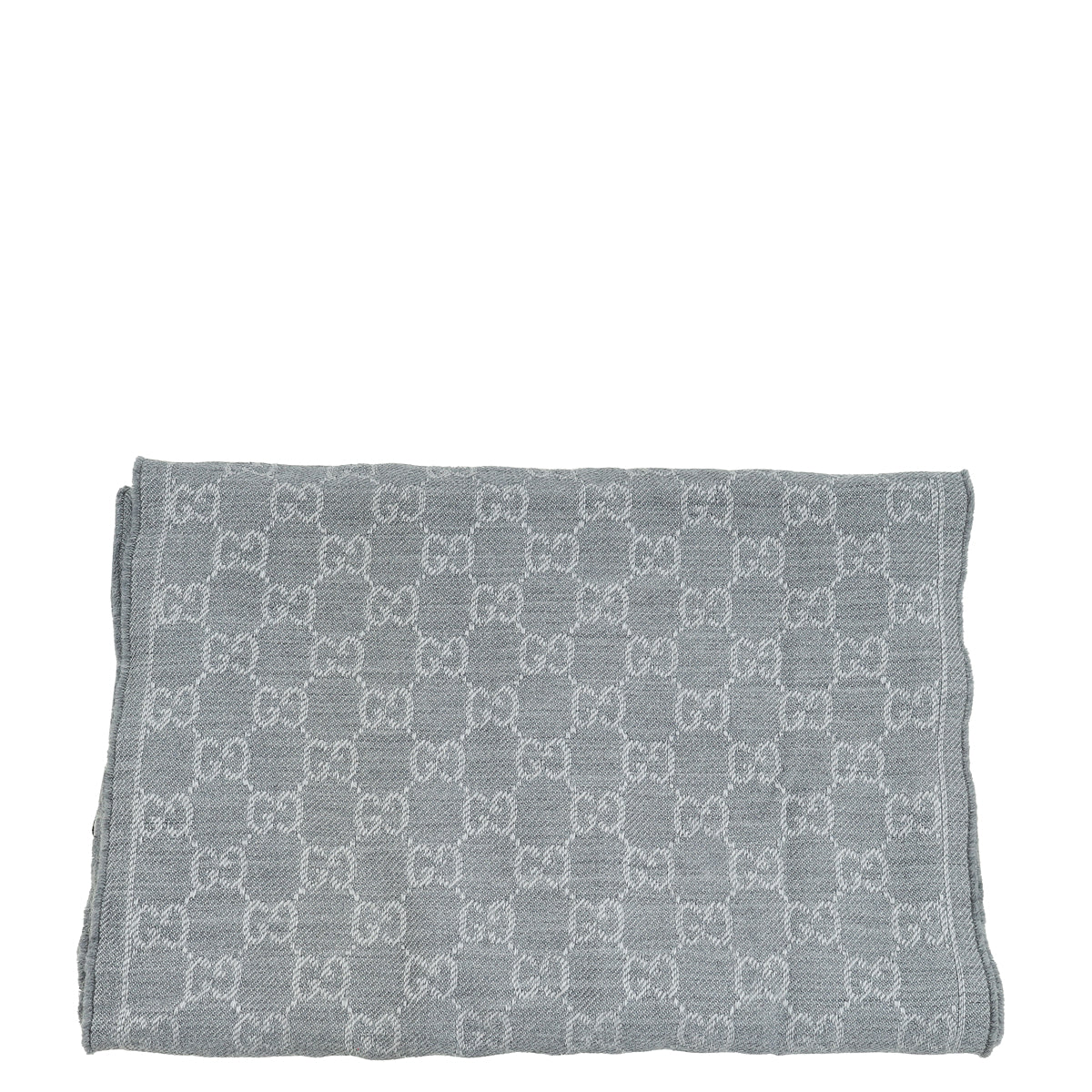 Gucci Grey GG Wool Scarf-Gucci-THE CLOSET