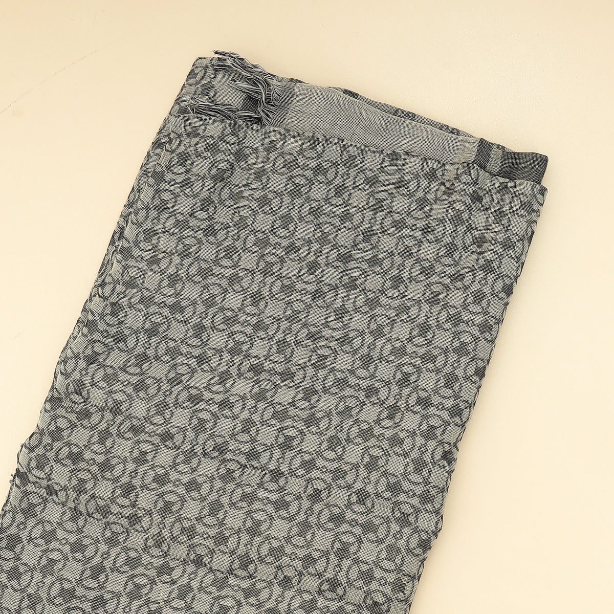 Gucci Gray GG Diamante Survive Shawl Scarf-Gucci-THE CLOSET