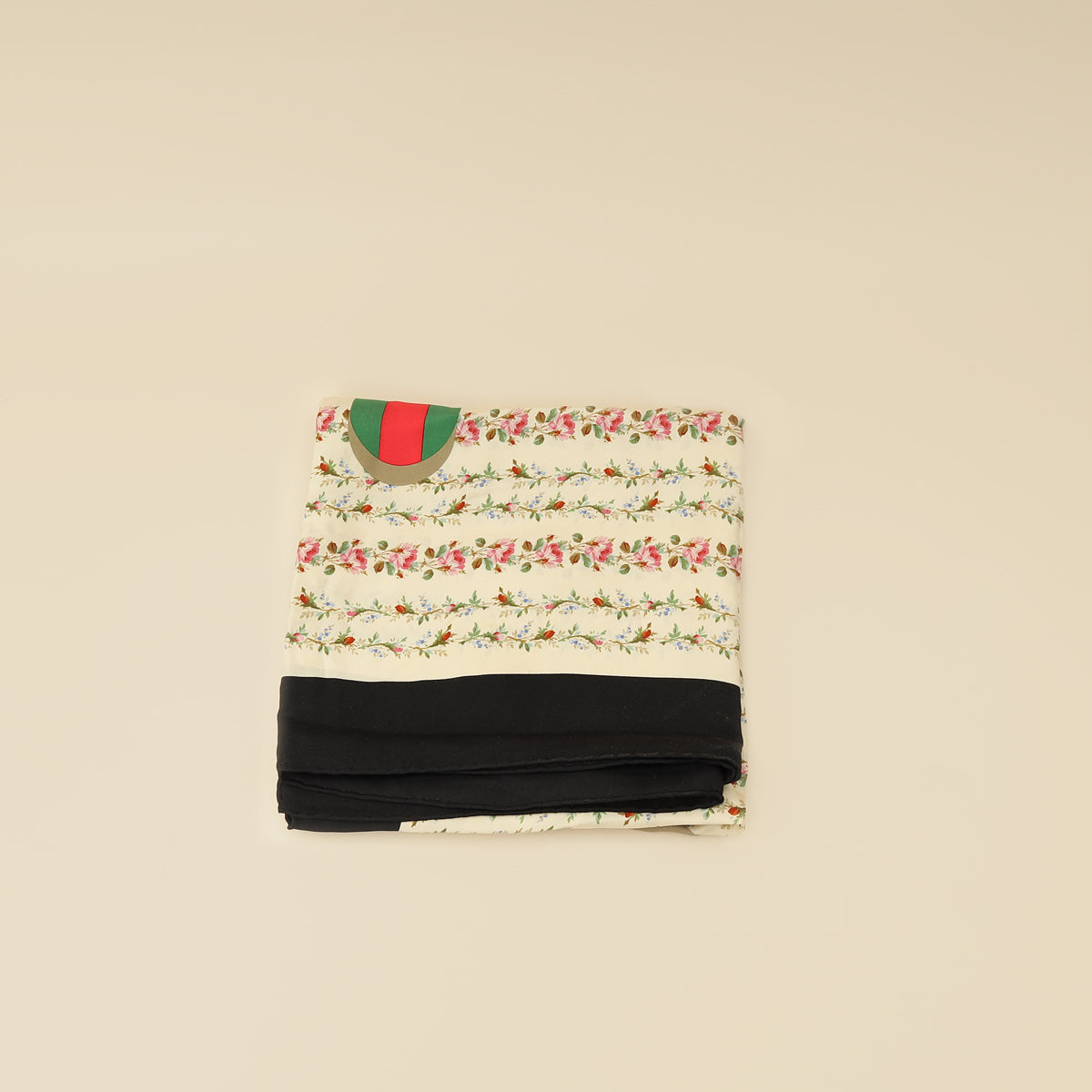 Gucci Multicolor Floral GG Web Print Scarf-Gucci-THE CLOSET