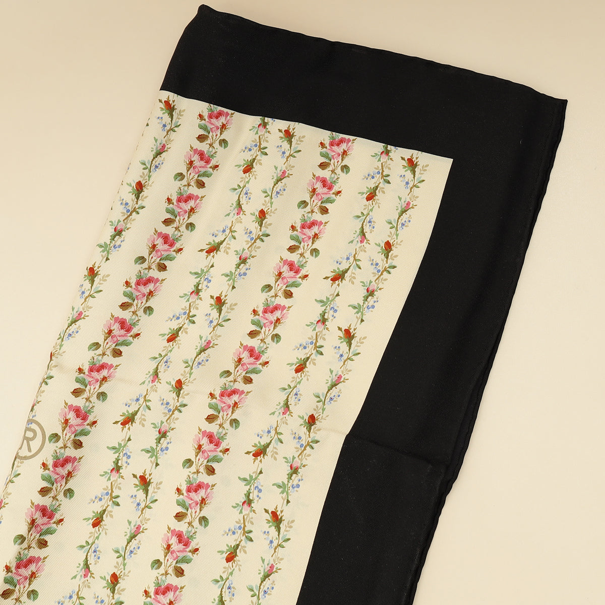 Gucci Multicolor Floral GG Web Print Scarf-Gucci-THE CLOSET