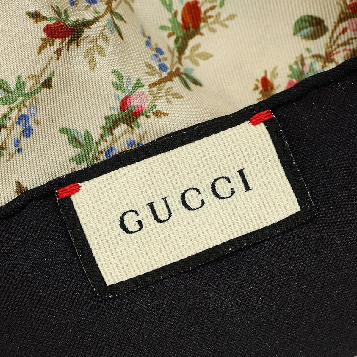 Gucci Multicolor Floral GG Web Print Scarf-Gucci-THE CLOSET