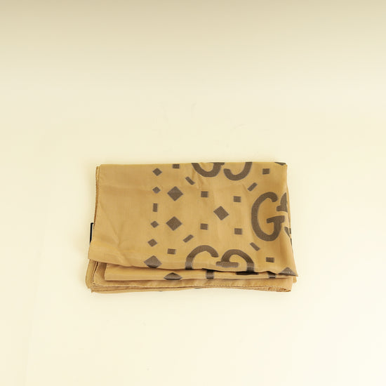 Gucci Bicolor GG Fil Coupé Lamé Stole Scarf