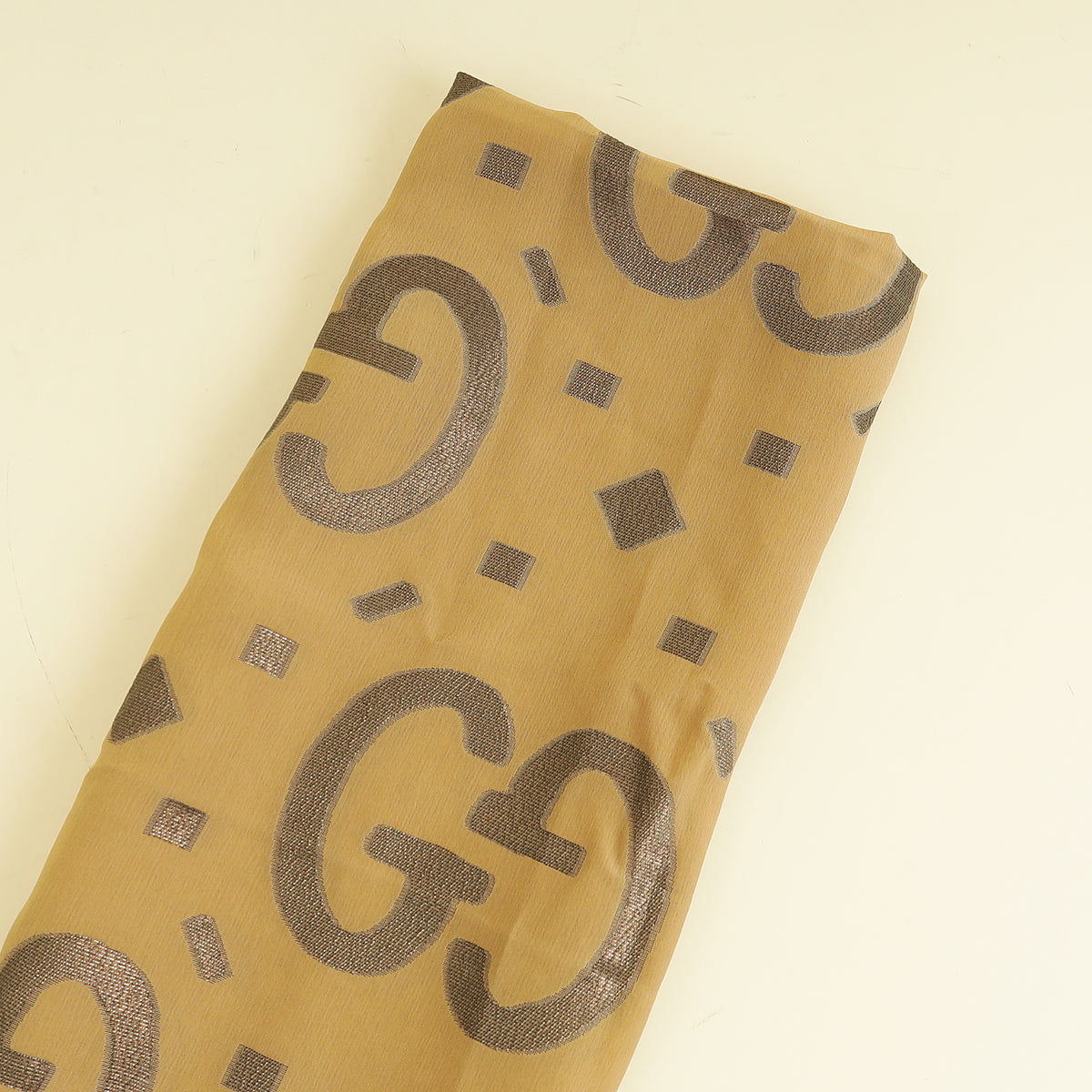 Gucci Bicolor GG Fil Coupé Lamé Stole Scarf