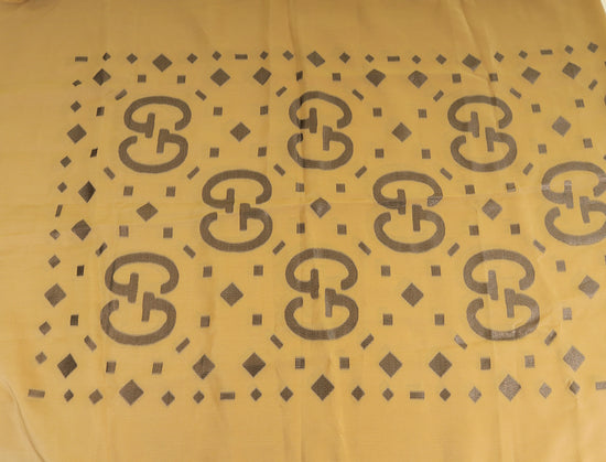 Gucci Bicolor GG Fil Coupé Lamé Stole Scarf