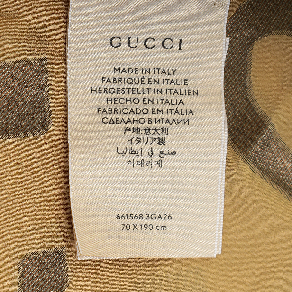 Gucci Bicolor GG Fil Coupé Lamé Stole Scarf