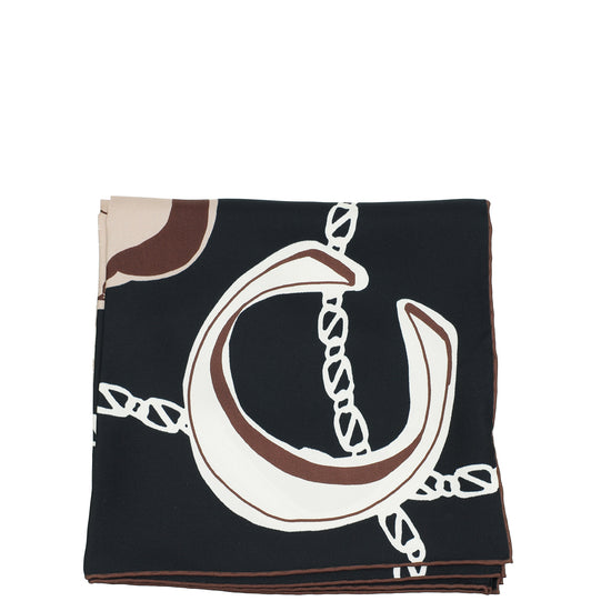 Gucci Multicolor Bag Print Twill Carre Scarf