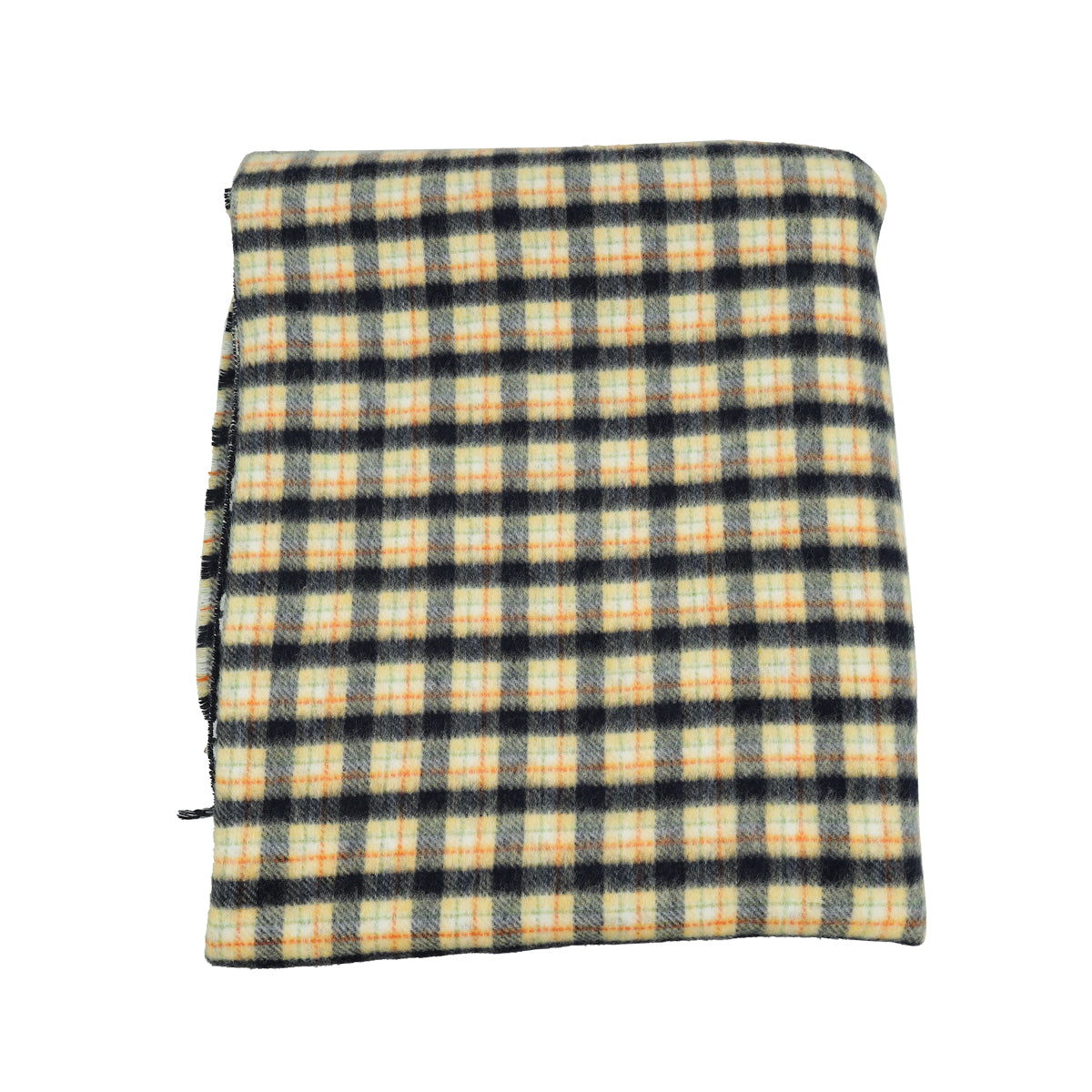 Gucci Multiple Colors Reversible Check Poncho Wool Cape