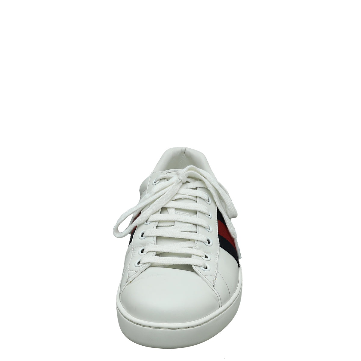 Gucci White Ace Web Men's Sneaker 7-Gucci-THE CLOSET
