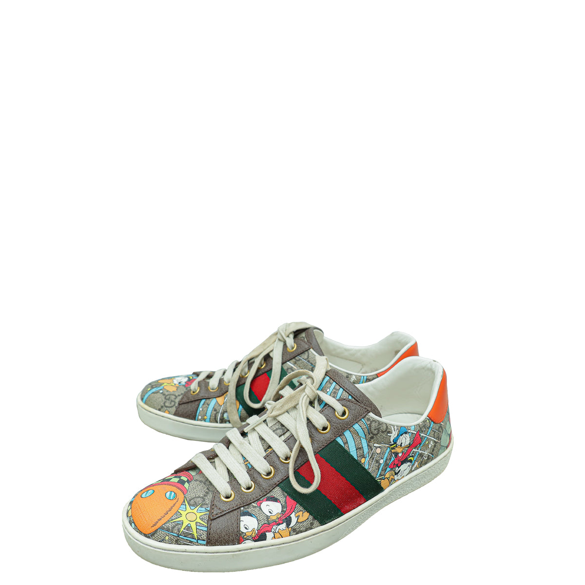 Gucci Multicolor X Disney Donald Duck Ace Sneakers 5.5-Gucci-THE CLOSET