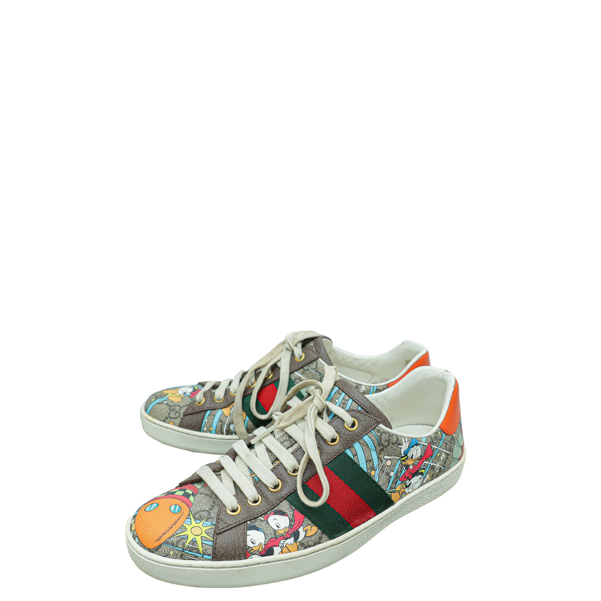Gucci Multicolor X Disney Donald Duck Ace Sneakers 5.5