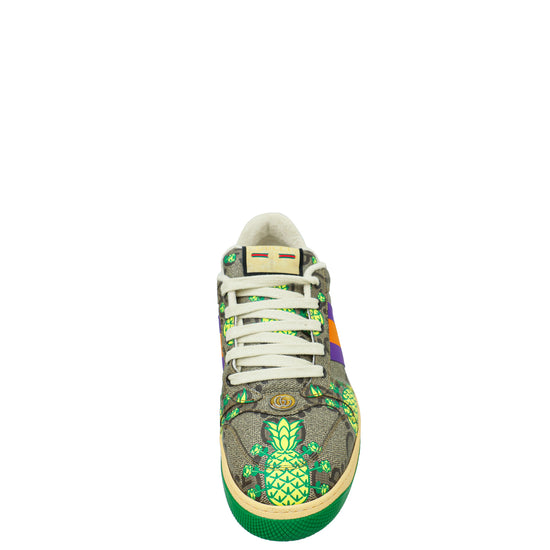 Gucci Multicolor GG Supreme Tropical Patterns Sneakers 10