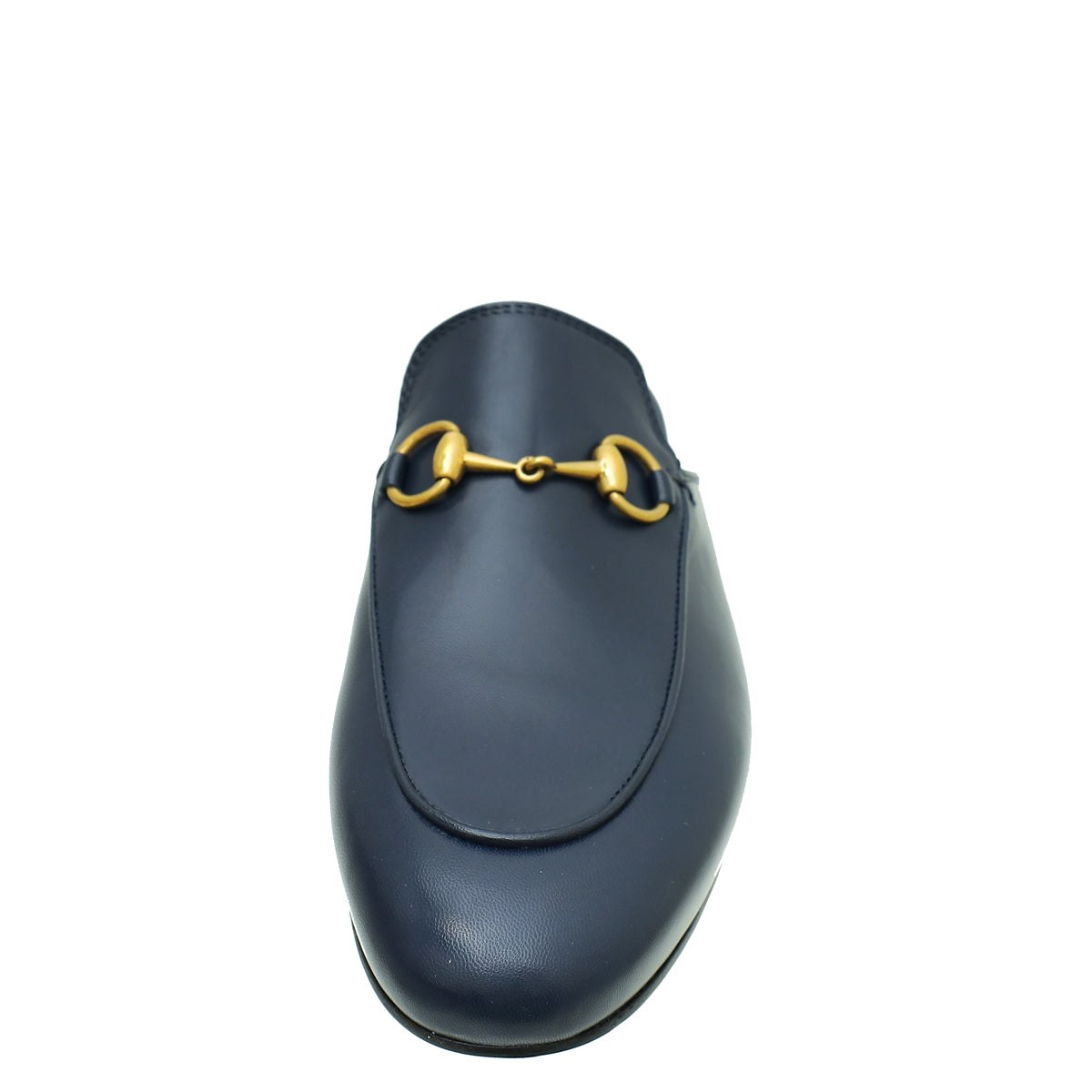 Gucci Navy Blue Princetown Mules 35.5-Gucci-THE CLOSET