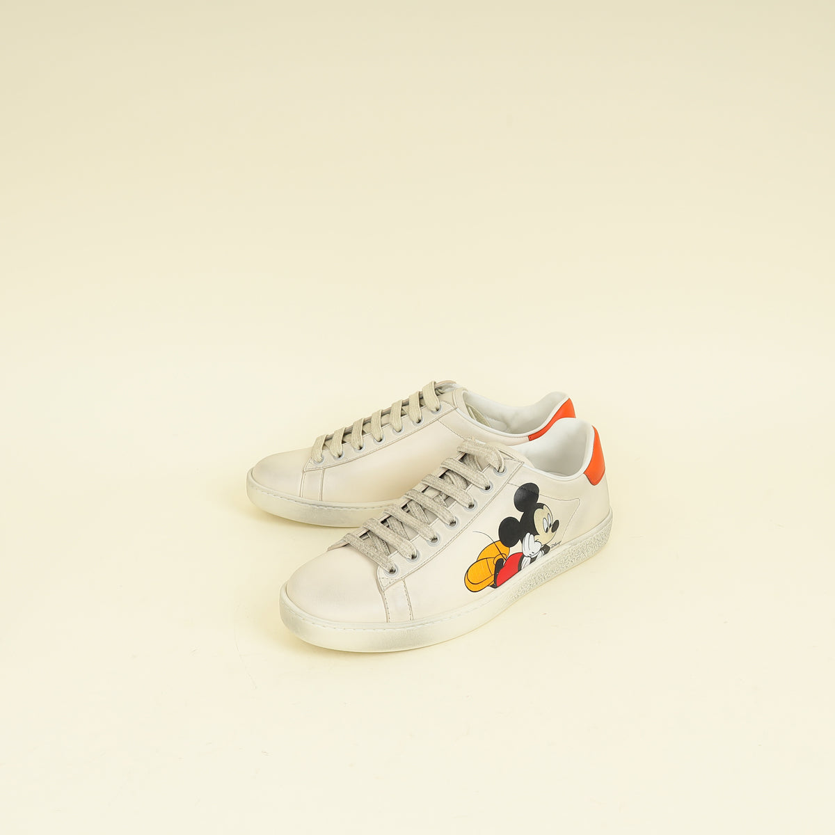 Gucci Bicolor x Disney Ace Mickey Mouse Sneakers (For Women) 36.5