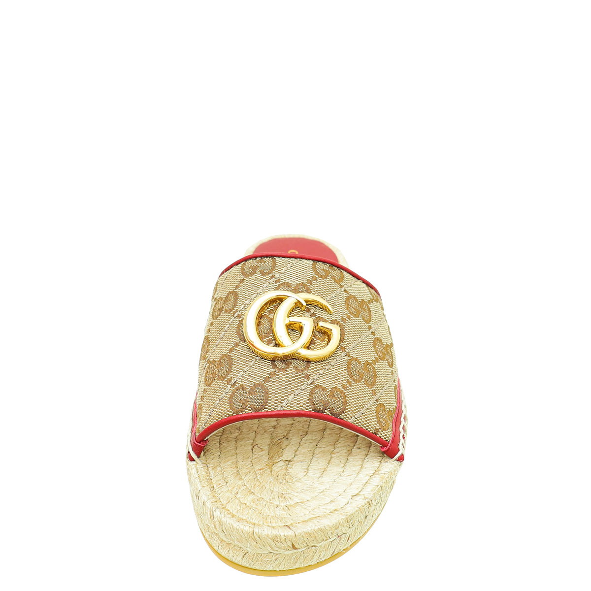 Gucci Bicolor GG Marmont Espadrille Sandal 36-Gucci-THE CLOSET