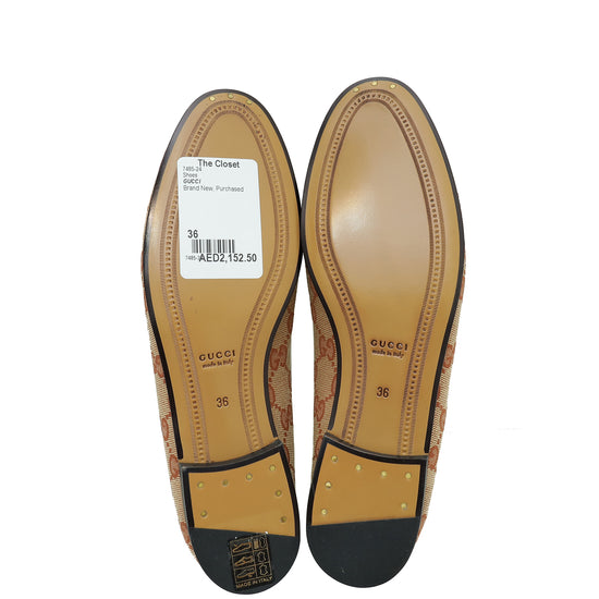 Gucci Ebony GG Jordaan Loafer 36