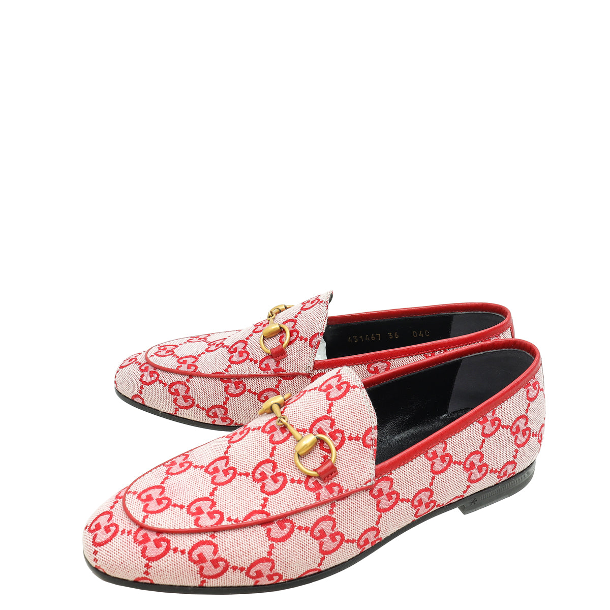 Gucci Red GG Jordaan Loafer 36-Gucci-THE CLOSET