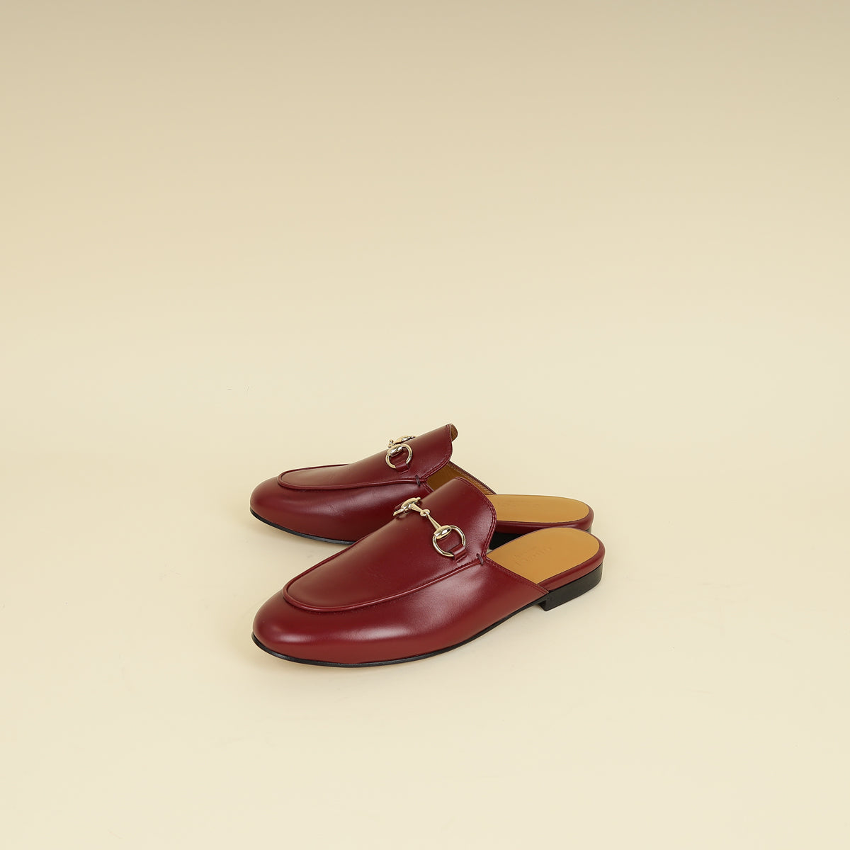 Gucci Burgundy Princetown Mules 36-Gucci-THE CLOSET