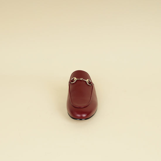 Gucci Burgundy Princetown Mules 36-Gucci-THE CLOSET