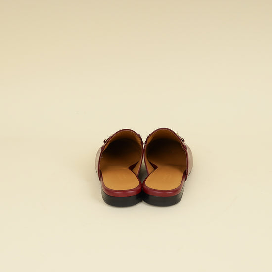 Gucci Burgundy Princetown Mules 36-Gucci-THE CLOSET