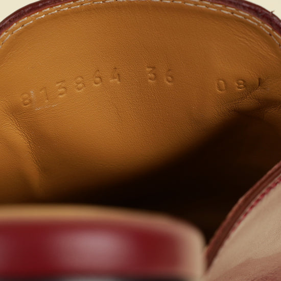 Gucci Burgundy Princetown Mules 36-Gucci-THE CLOSET