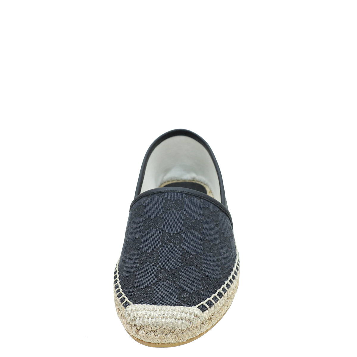 Gucci Black GG Flat Espadrille 37.5