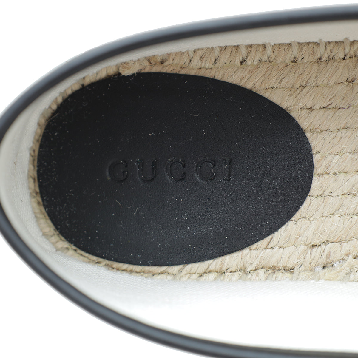 Gucci Black GG Flat Espadrille 37.5