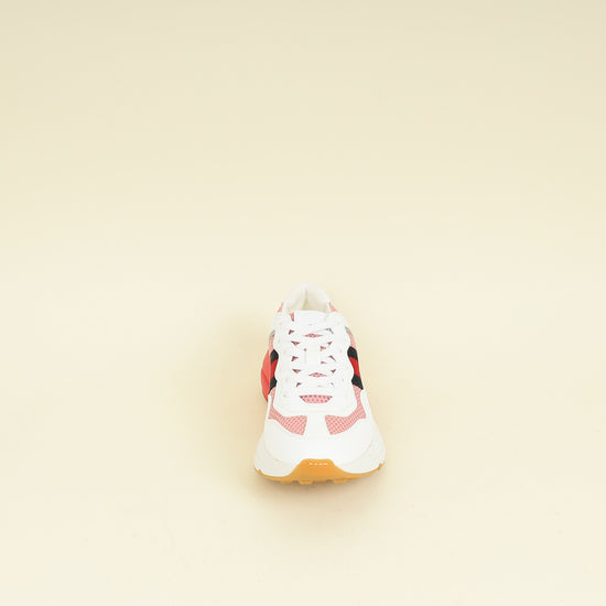 Gucci Multicolor Mesh Web Rhyton Sneakers 37