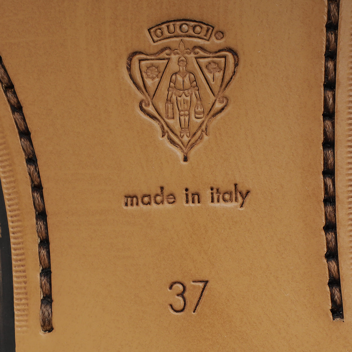 Gucci Gold Jordaan Crystal Loafer 37-Gucci-THE CLOSET