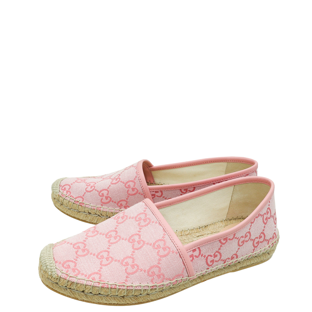 Gucci Pink GG Espadrille 38-Gucci-THE CLOSET