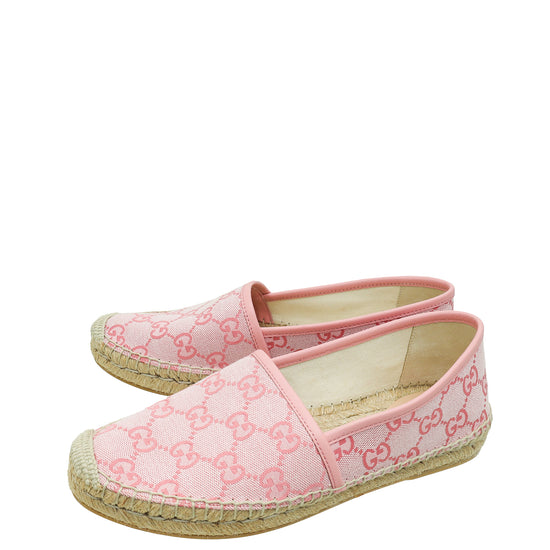 Gucci Pink GG Espadrille 38