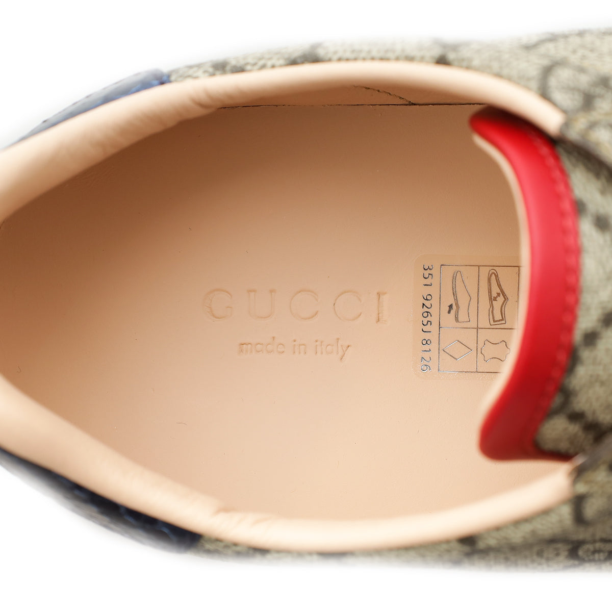 Gucci Multicolor GG Supreme Ace Sneakers 38