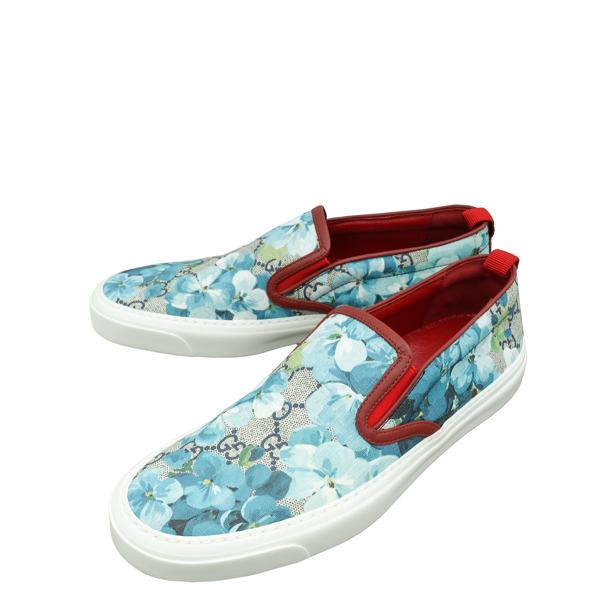Gucci Multicolor GG Supreme Blooms Slip-On 39.5-Gucci-THE CLOSET