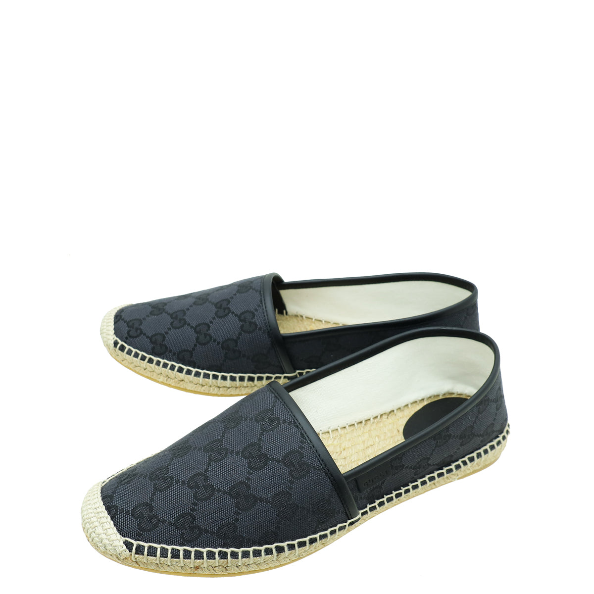 Gucci Black GG Espadrille 39-Gucci-THE CLOSET