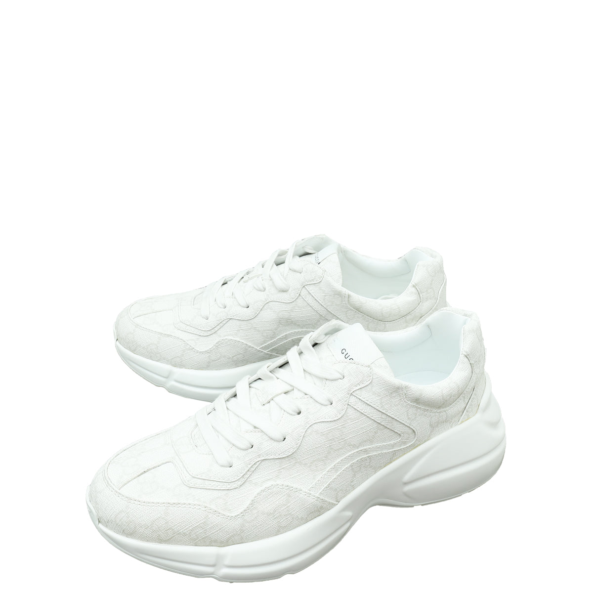 Gucci White GG Supreme Rhyton Sneaker 7-Gucci-THE CLOSET