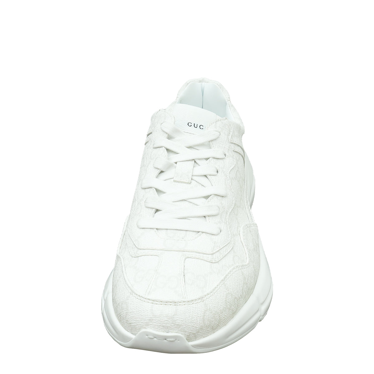 Gucci White GG Supreme Rhyton Sneaker 7-Gucci-THE CLOSET