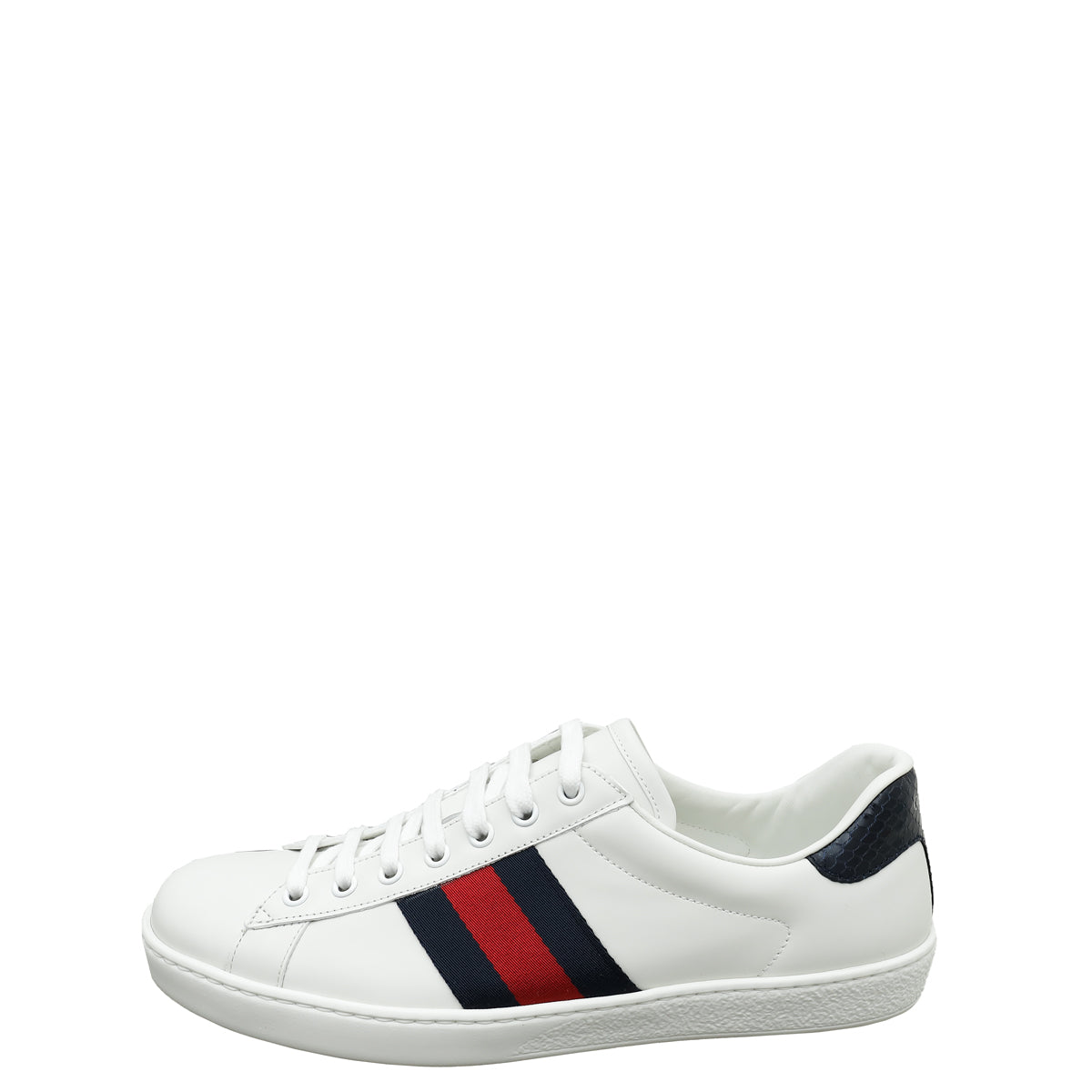 Gucci White Ace Sneakers 8.5